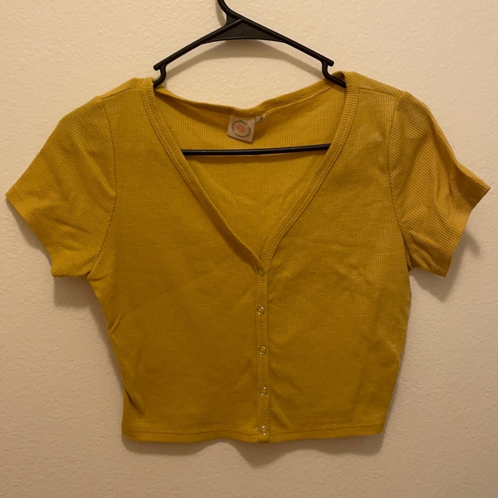 Golden crop top